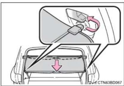 TOYOTA Highlander Hybrid (2018) - ■ Installing the luggage cover - 4