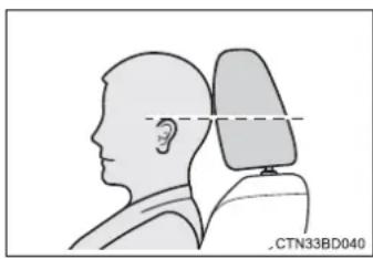 TOYOTA Highlander Hybrid (2018) - ■Adjusting the height of the head restraints - 1