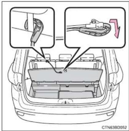 TOYOTA Highlander Hybrid (2018) - Center deck under tray - 2
