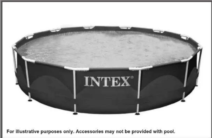 INTEX® For illustrative purposes only. Accessories may not be provided with pool.