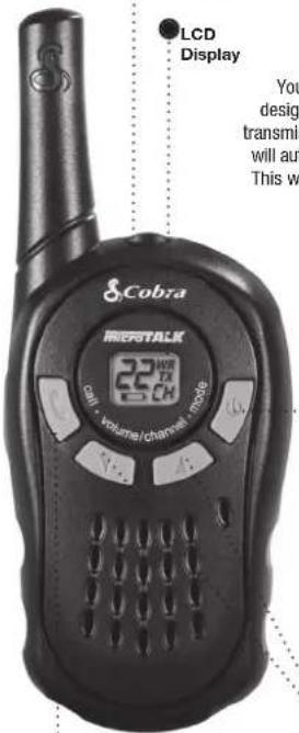 COBRA MicroTalk CXT135 - The Cobra® line of quality products includes: - 1