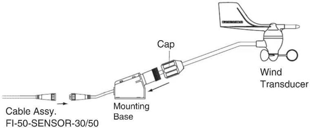 Cable Assy. FI-50-SENSOR-30/50 Mounting Base Cap Wind Transducer