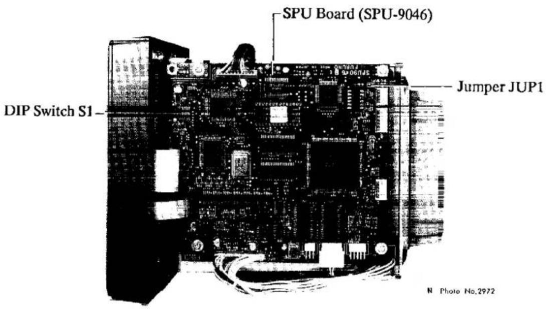SPU Board (SPU-9046) Jumper JUP1 DIP Switch S1 N Photo No.2972