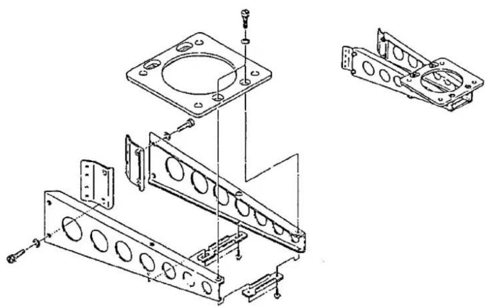 FURUNO 1731 Mark-2 - Optional Mounting Bracket Installation for Sailboat - 1