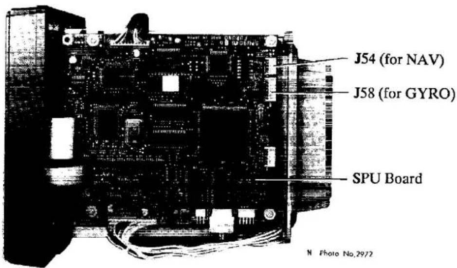 J54 (for NAV) J58 (for GYRO) SPU Board N Photo No.2972