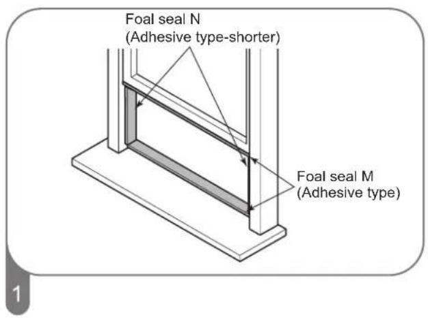 Foal seal N (Adhesive type-shorter) Foal seal M (Adhesive type)
