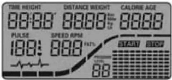 TIME HEIGHT 80:80' 8000' 8000' BALANCE AGE PULSE SPEED RPM 180: 800' FAT% STRAW STOP 80
