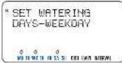 Hydro-Rain 04049 - To set Day(s) of Week Option: - 2