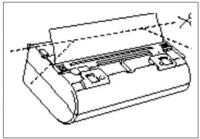 Technical line drawing of a mechanical device with no visible text or symbols
