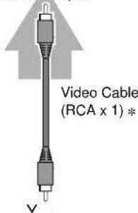 Video Cable (RCA x 1) * Y