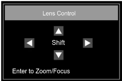 Lens Control Shift Enter to Zoom/Focus