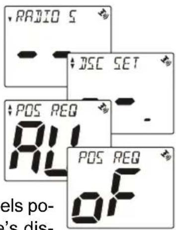 • RADIO S • JSC SET • POS REQ • POS REQ • of els po- e's dis-