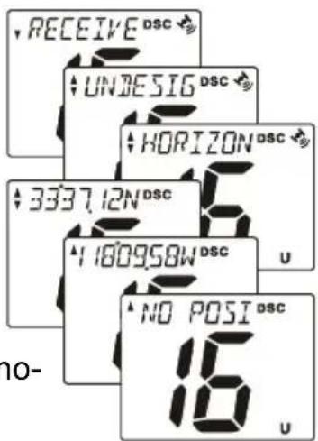 RECEIVE DSC UNDESIG DSC HORIZON DSC 3337.12N DSC 180958W DSC NO POSI DSC 16 u no-