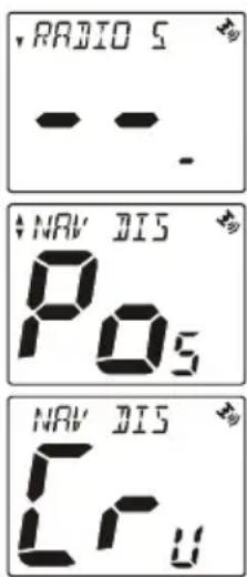 RADIO S - - NAV DIS Pos NAV DIS Cru