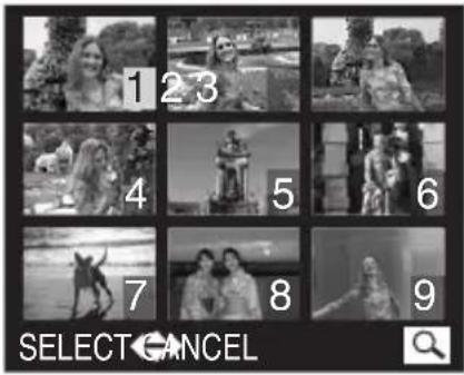 1 2 3 4 5 6 7 8 9 SELECT CANCEL