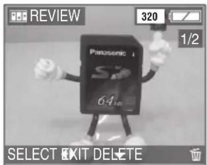 REVIEW 320 1/2 Panasonic S7 64mm SELECT EXIT DELETE