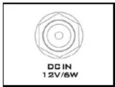 DC IN 12V/6W
