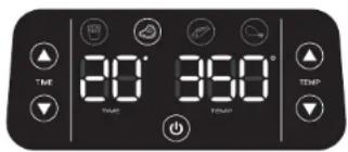 TIME 20° 30° 350° TEMP TEMP TEMP
