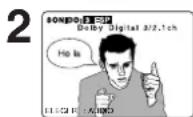 PANASONIC PV-D4734S - Cambio del idioma de la pista de sonido [DVD solamente] - 2