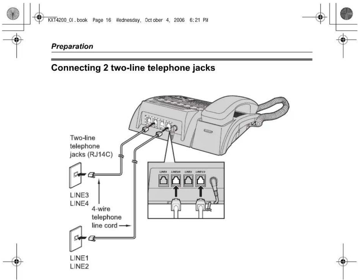 PANASONIC KX-TS4200 - Note: - 1