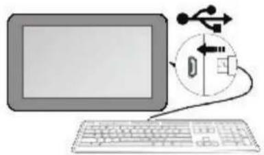 Proscan PLT7100-G - Connecting a USB device: - 1