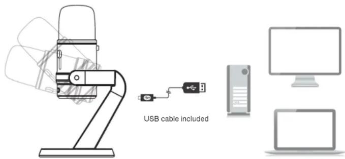 USB cable included