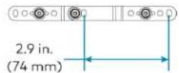 Crestron CSM-QMTDC-163-1-CN - Arm Dimensions - 2