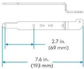 2.7 in. (69 mm) 7.6 in. (193 mm)