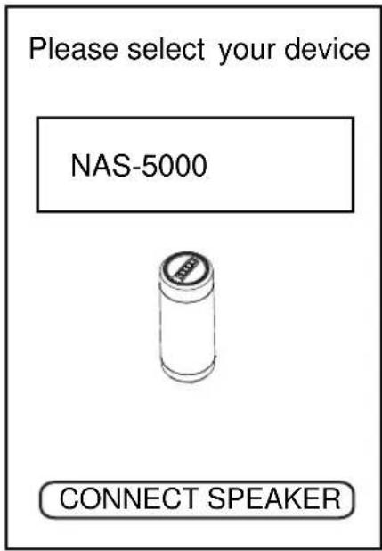 Please select your device NAS-5000 CONNECT SPEAKER
