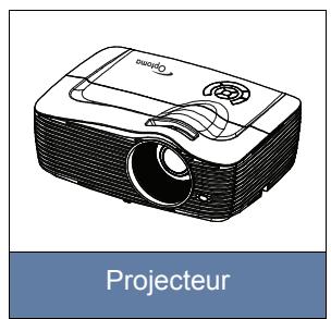 OPTOMA HD151X - Contenu de l'emballage - 1