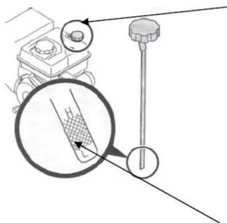 Technical diagram showing mechanical assembly with magnified detail and labeled component