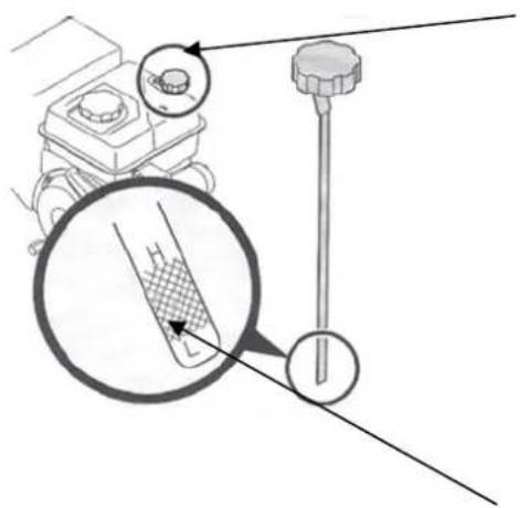 Meec Tools 721-109 - Kontrola poziomu oleju - 2