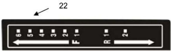 22 6 5 4 3 2 1 F 1 R 1 2