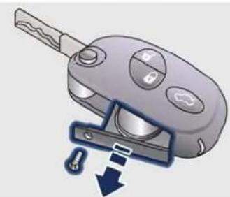 Illustration of a car key with a handle and key inserted into a lock (no text or symbols)