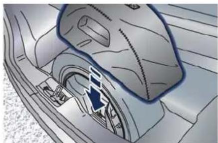 Interior view of a car showing the dashboard and steering wheel (no text or symbols visible)