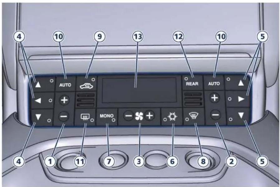 4 10 9 13 12 10 5 AUTO REAR AUTO MONO - + + - -