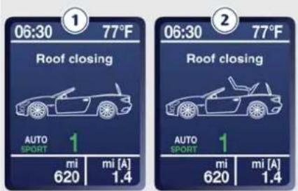 06:30 77°F Roof closing AUTO SPORT 1 mi 620 mi [A] 1.4 06:30 77°F Roof closing AUTO SPORT 1 mi 620 mi [A] 1.4