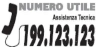 NUMERO UTILE Assistenza Tecnica 199.123.123