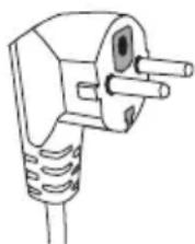 HOOVER HMC 2592 DBK - Spina a due poli rotondi - 1