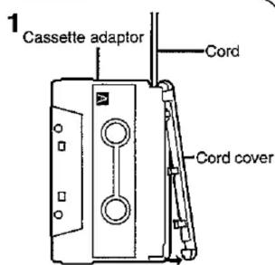 1 Cassette adaptor Cord Cord cover