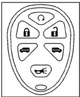 Diagram of a face-mounted device with labeled buttons and icons for lock, reset, and function keys