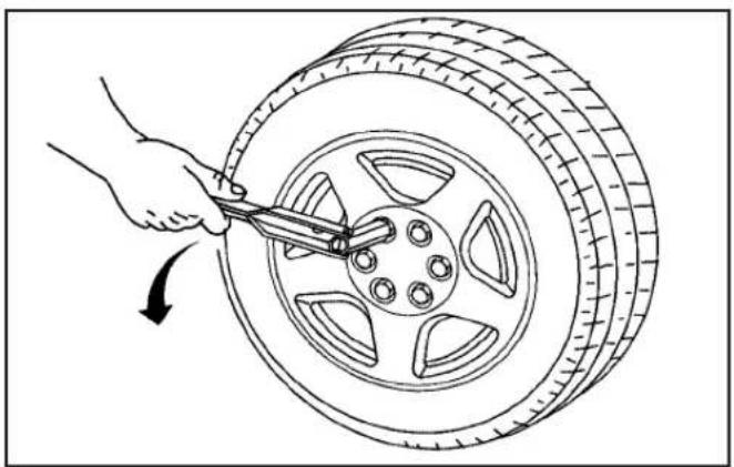 Saturn Aura (2007) - Removing the Flat Tire and Installing the Spare Tire - 1