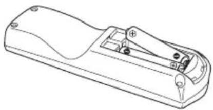 RICOH PJ X3131 - ■ Loading dry-cell batteries into the remote control - 2