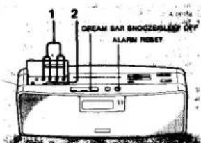 1 2 DREAM BAR SMOOZERSLED OFF ALARM RESET