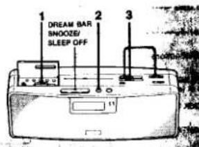1 DREAM BAR SNOOZE/ SLEEP OFF 2 3