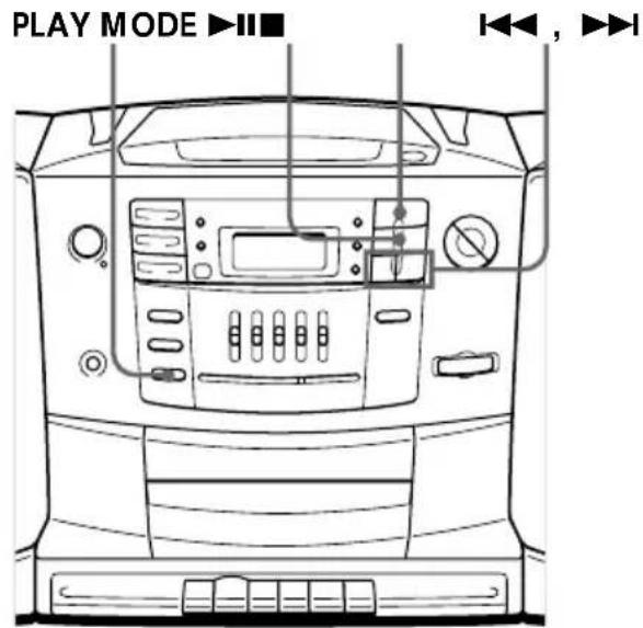 PLAY MODE ►II ■ I◄◄, ►►I