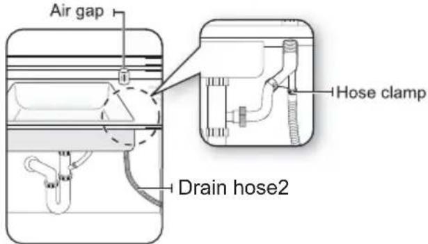 BERTAZZONI DW18PR - Step 10 Connecting The Drain Hose - 2