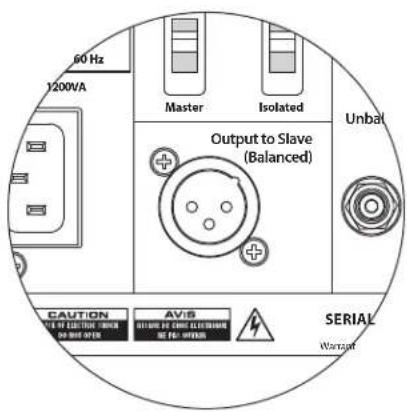 60 Hz 1200VA Master Isolated Output to Slave (Balanced) Unbal( CAUTION AVIS OUTLINE FOR CAME ELECTRUM NO ONE OPTION SERIAL Warning
