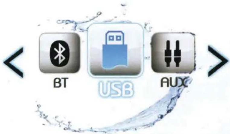 < BT USB AUX >