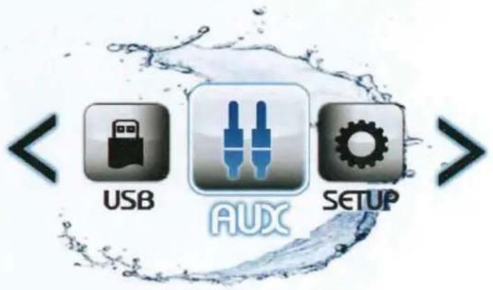 < USB AUX SETUP